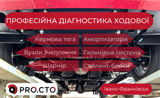 Ходова частина авто з переліком послуг діагностики підвіски